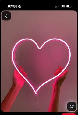 LED light in shapes