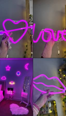 LED light in shapes
